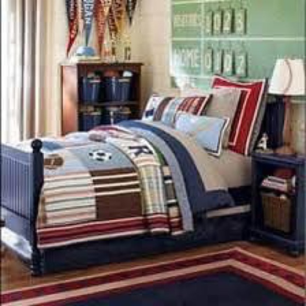 Pottery Barn Kids Junior Varsity Bedding-Twin
